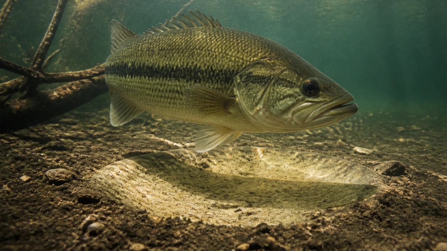 Largemouth bass in spawning condition — Missouri