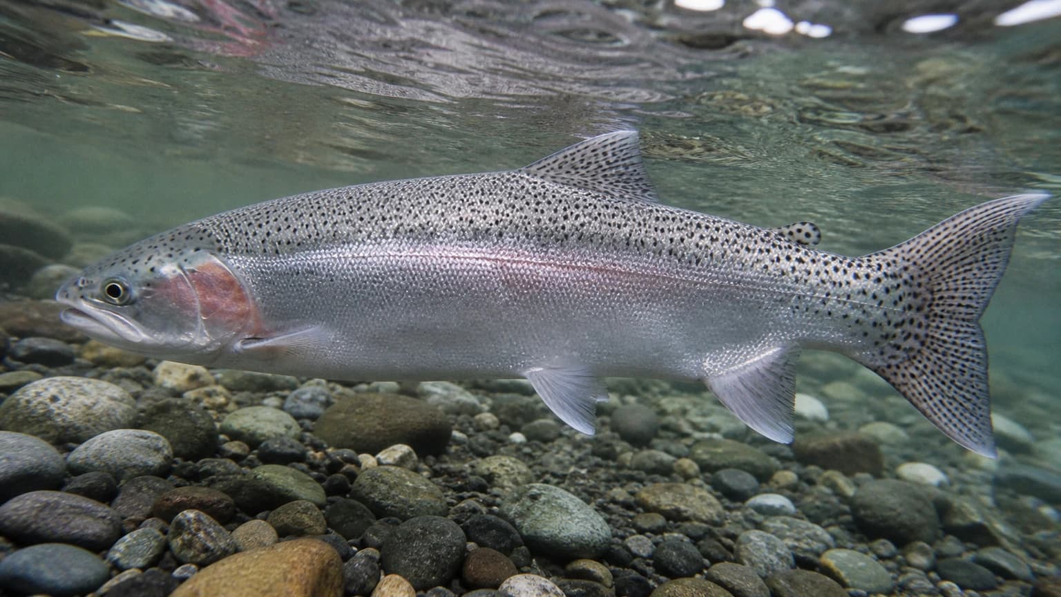 Steelhead in spawning condition — Lake Michigan