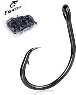 FishTrip Inline 5X Strong Circle Hooks